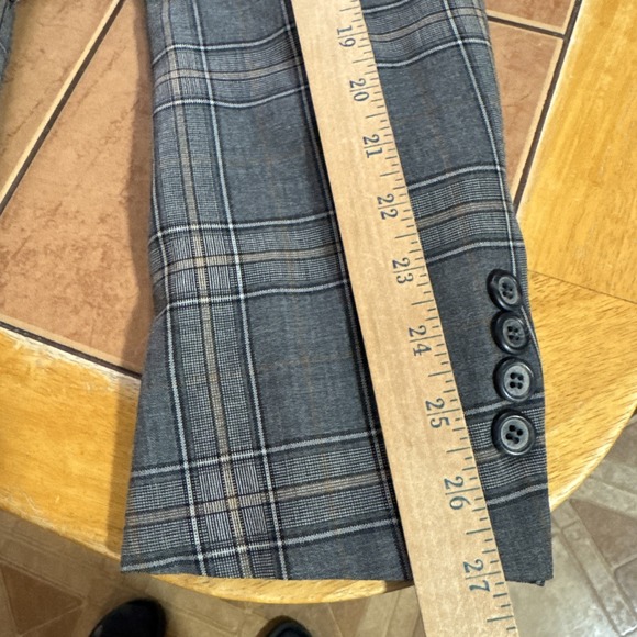 Vtg Bill Blass 41L Gray Plaid Lightweight Wool Blazer Sport Coat Jacket 1977 - Picture 13 of 15